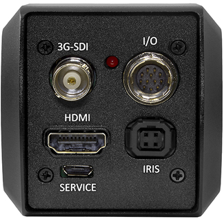 Rear view of CV346 compact full-HD Camera with 3G/HDSDI/HDMI