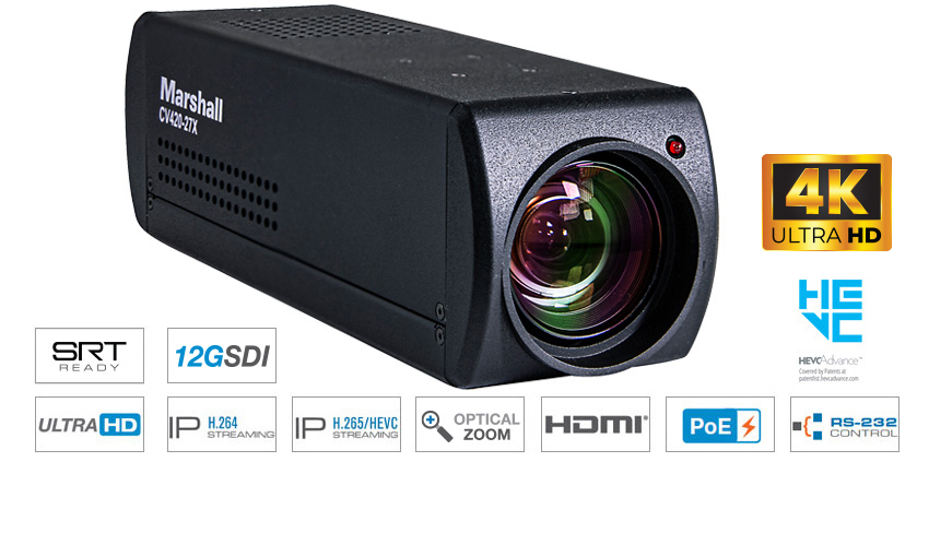 Marshall CV420-27X - 27X Zoom IP Camera