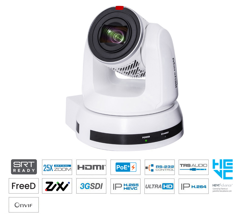 Marshall CV630-IPW Pair of 25X IP PTZ UHD Cameras