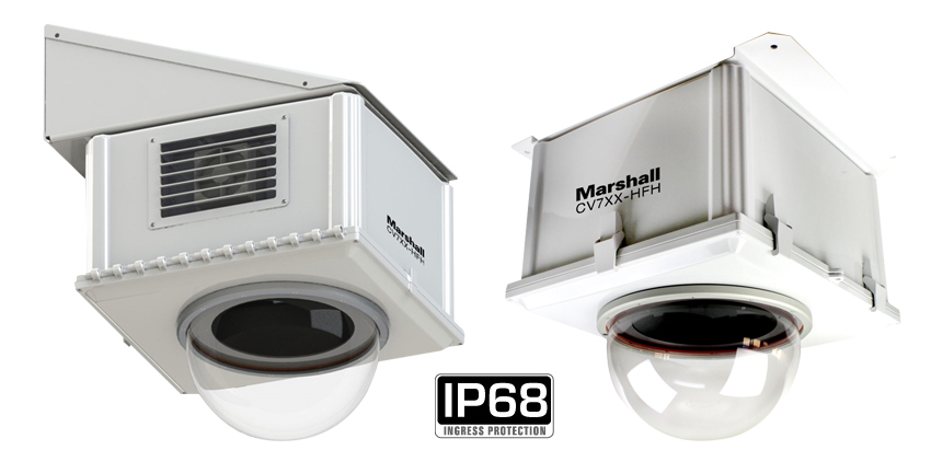 Compact Weatherproof Dome Housing for PTZ w/Fan and Heater