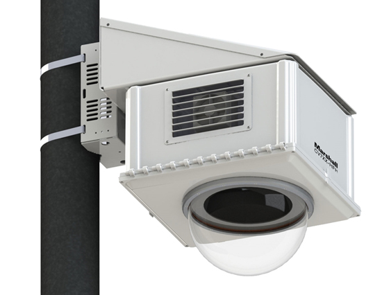 Clear Acrylic Viewing Lens bubble, Off White Semi-gloss finish to PC housing. Protective Urethane foam Gasket Seals