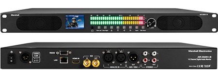 64 Channel Digital Audio Monitor, 1RU Mainframe includes a built-in live video preview confidence monitor