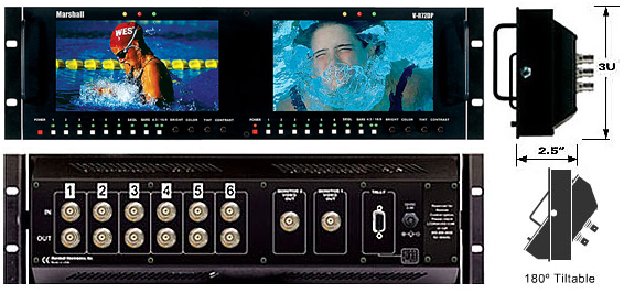 Dual 7 inch 1.2 TFT-Megapixel Monitor Set