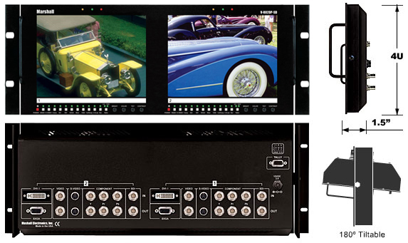 TFT-MegaPixel HDSDI Dual Screen 8.4-Inch Basic Monitor Set