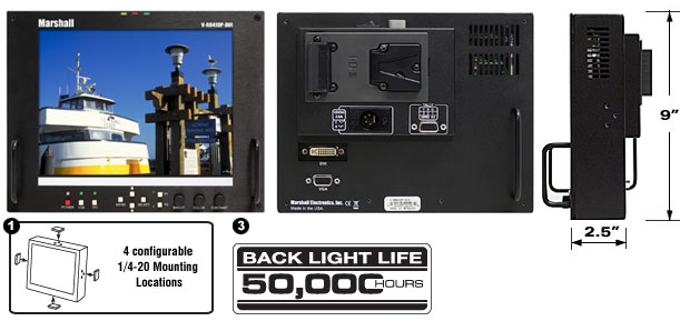 MegaPixel 8.4-Inch Field Monitor with DVI Input