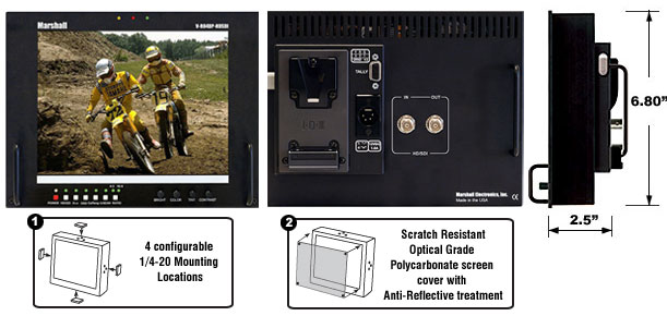 TFT-MegaPixel Field Monitor HDSDI/SDI