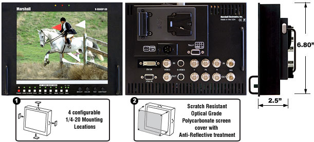 8.4-Inch Field Monitor Multiformat Inputs