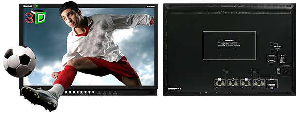 Full Resolution 24 inch Stereoscopic 3D LCD Monitor with HDSDI