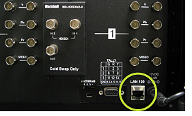V-MD series rack LAN port built-in web server