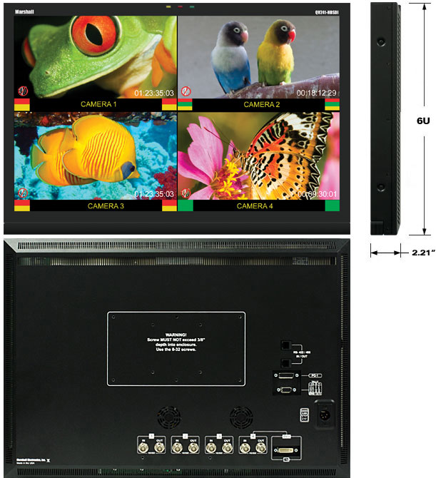 24-inch Full Resolution Quad Viewer Monitor