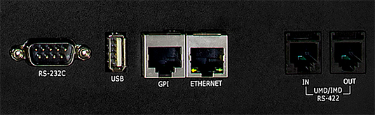 V-R241-4K has multiple ports for control over Ethernet, RS422/485, RS232, and GPI, and is also compatible with controllers from Extron, AMX, TSL, Image Video, Evertz
