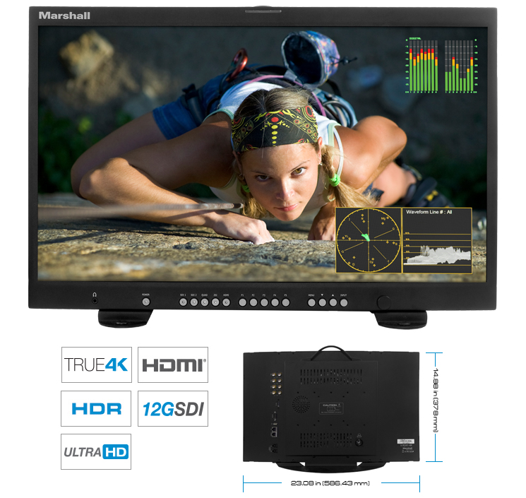 V-R241-4K - 24 inches 4K Master Confidence Monitor 
