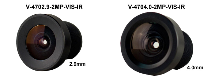 2 MP VISIBLE IR CORRECTED MINIATURE LENSES